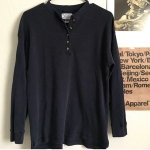 VINTAGE Thermal Henley